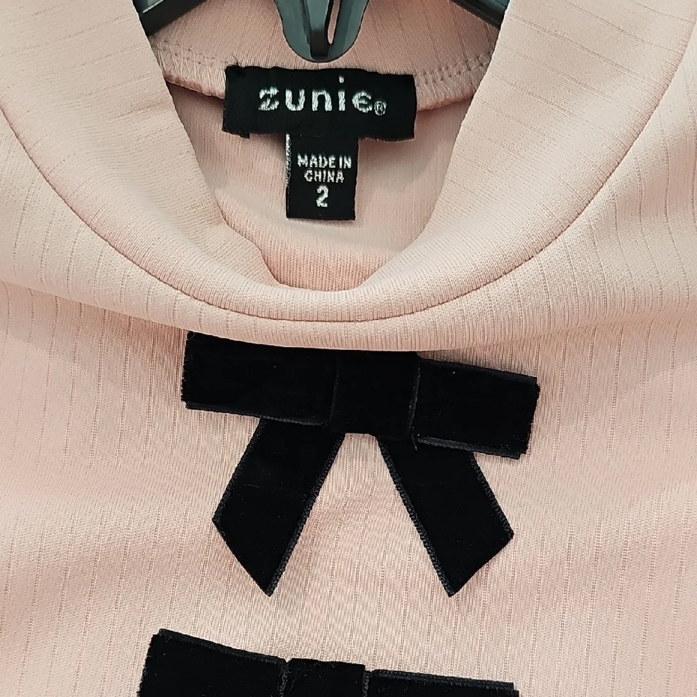 NWT Zunie NWT Pink & Black Kids Casual Dress - Great Quality Easter Dress Size 2